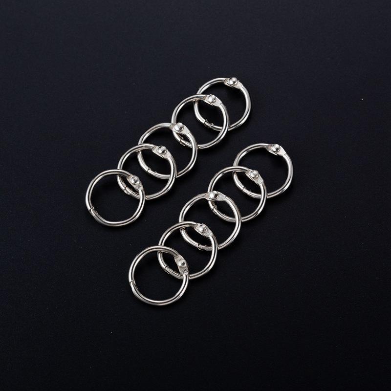 DIY Openable Iron Rings for Binding, Loose Leaf, Key Chains, and Curtains