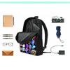 Kids Soccer Backpack Elementary School Students Large Capacity Lightweight Anti-Shock Ergonomic Design With Cartoon Print