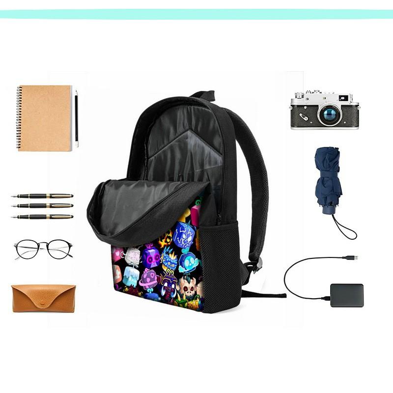 Kids Soccer Backpack Elementary School Students Large Capacity Lightweight Anti-Shock Ergonomic Design With Cartoon Print