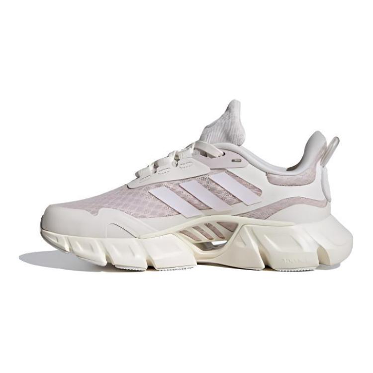 Adidas Climacool Slip-Resistant Shock Absorbing Durable Low-Top Casual Shoes Kids Casual Shoes White Pink IE8837