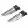 Pair of Rear Foot Pegs Aluminum Alloy Pedals Fit for MT‑10 MT‑09 MT‑07 Tracer900 FZ6