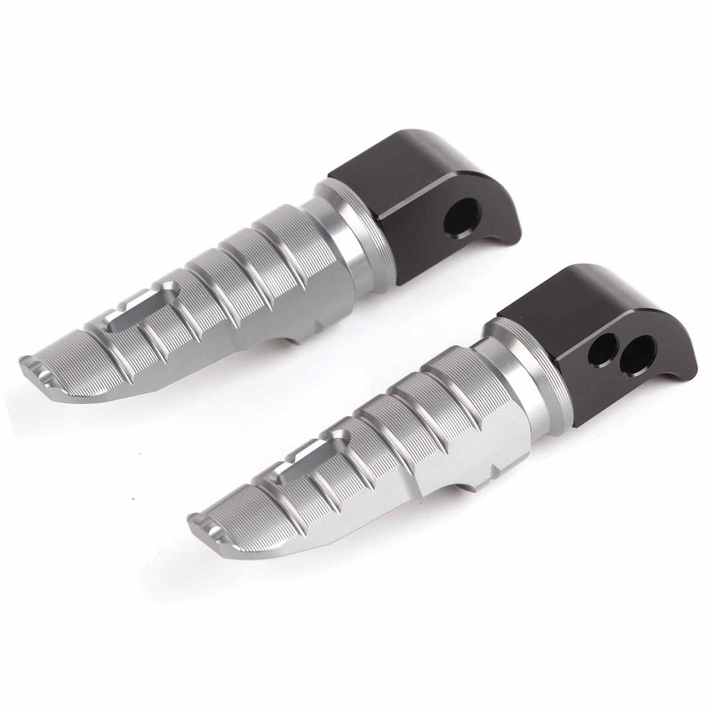 Pair of Rear Foot Pegs Aluminum Alloy Pedals Fit for MT‑10 MT‑09 MT‑07 Tracer900 FZ6