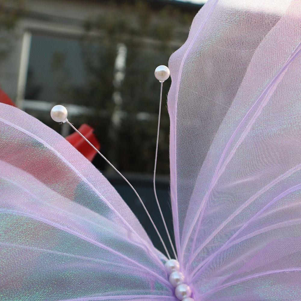Giant Gauze Artificial Butterfly 50cm 3D Silk Yarn Butterfly New Fake Butterfly