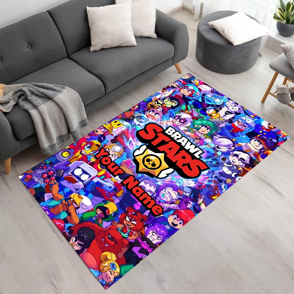 Supercell Personalized Name Carpet Perfect for Bedrooms Outdoor Decorate room Hallway Antislip Carpet Office home decor