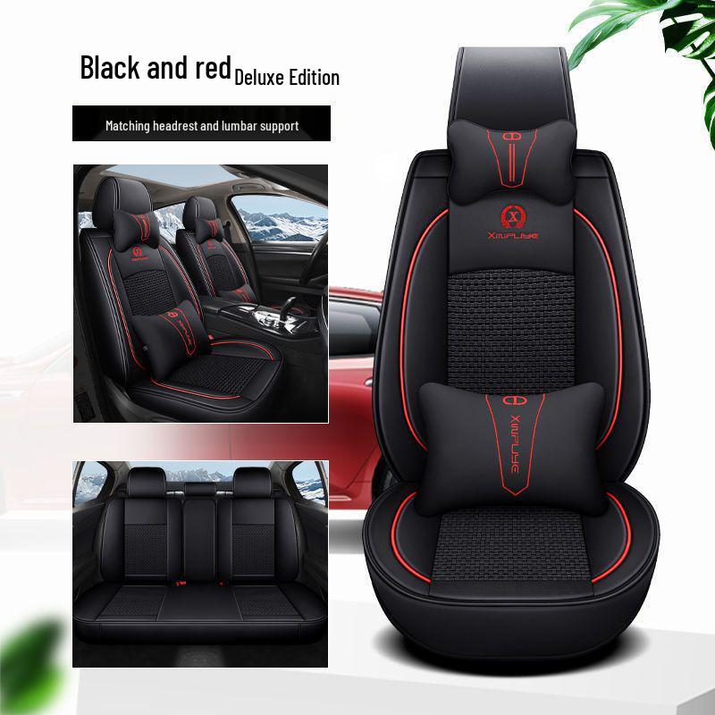 Nissan Car Seat Cover Set: Fits Sylphy, Kicks, Bluebird, Teana, Qashqai, X-Trail, Tiida – All-Season Cushions.