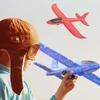 Outdoor Games Kids Glider Flight Flying Throw Foam Plane Shooting Gun Catapult Plane Launcher Toy for Kids Shooting Toy