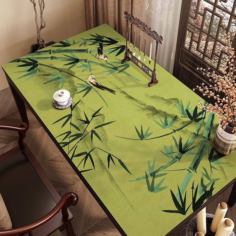 

1pcs New Chinese calligraphy desk mat PVC waterproof, oil resistant, wash free learning desk mat, home tablecloth Small