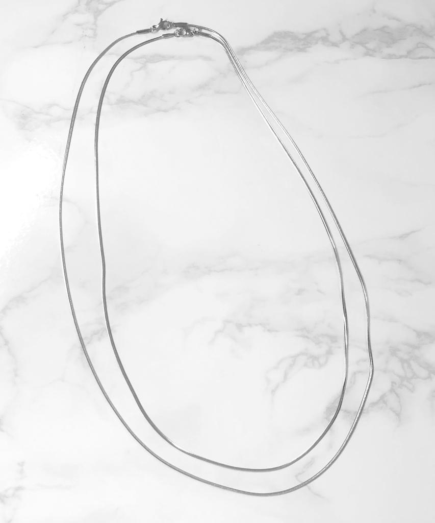 One Enough Mono Layered Flat Necklace