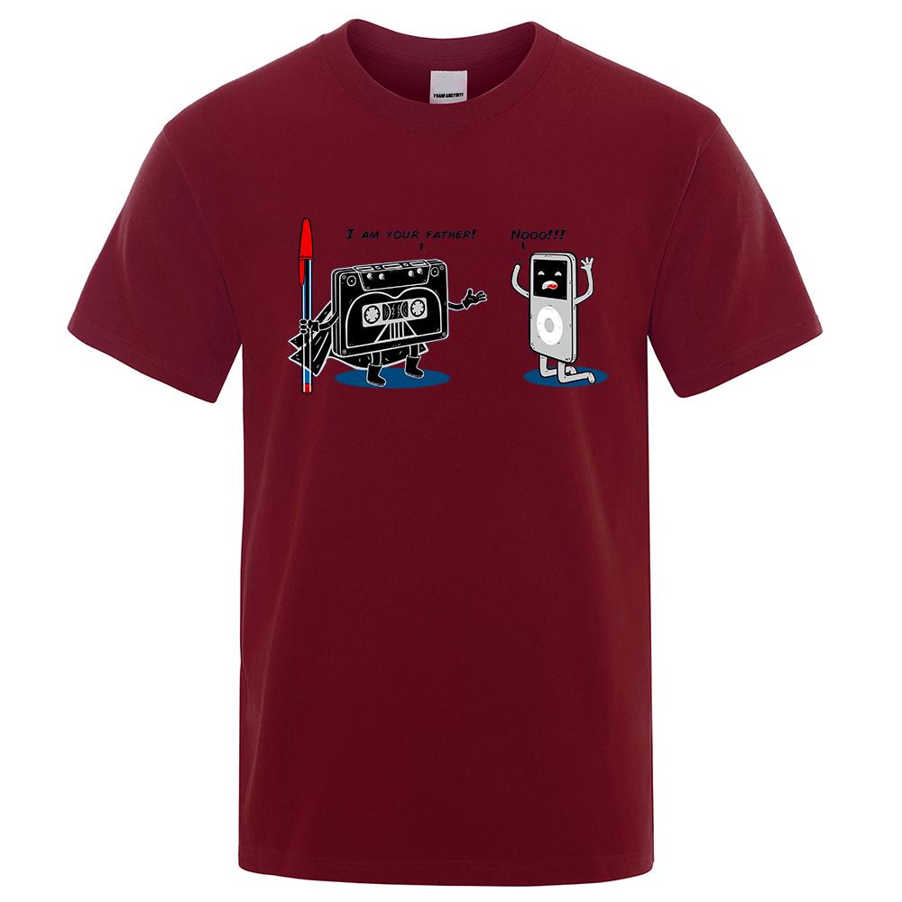 Funny Music Player Male Tops Summer Loose T-Shirt Cotton Crewneck T-Shirt Hip Hop Tee Clothes High Quality T-Shirts Man New