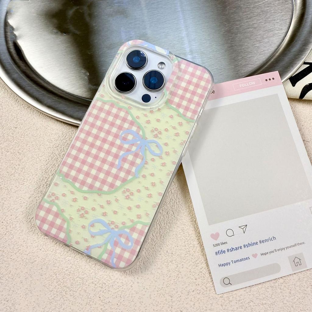 Single Layer Flower Bow for Apple 16 Promax Mobile Phone Case New for IPhone 15 Creative 14 Cartoon 13