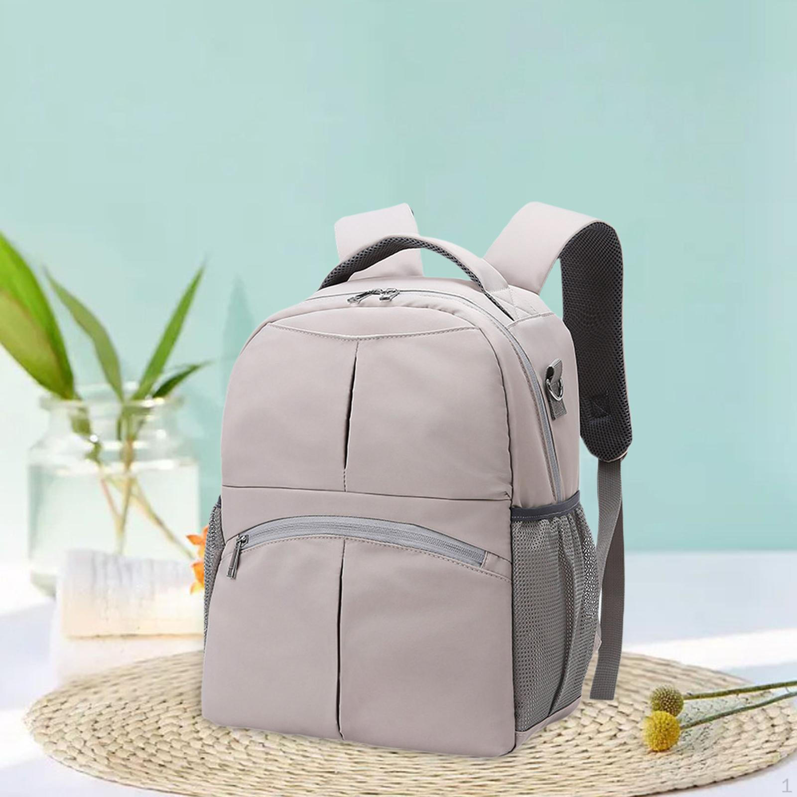 

Сумка для детских подгузников с отделениями для сухого и мокрого белья, необходимые в поездках и бизнесе серый