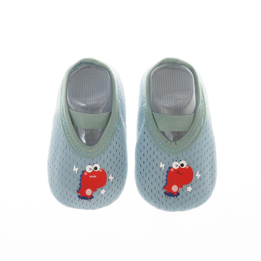Chaussettes de sol respirantes en maille pour bébé, motif dessin animé, printemps et été, pour tout-petits