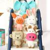 Stress Relief Pet Plush Toy Colorful Cartoon Fruit Animal Shape Bite-resistant Sounding Doll Molar Pet Toys