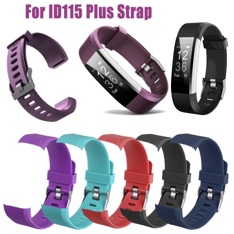 Watchband Id115 Plus Smart Watch Wrist Band Strap Replacement Bracelet Silicone