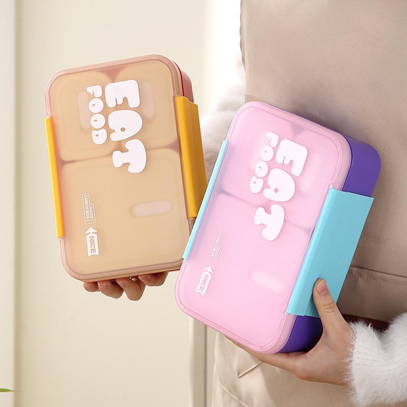 Student Bento Box With Multiple Compartments For Office And School Use