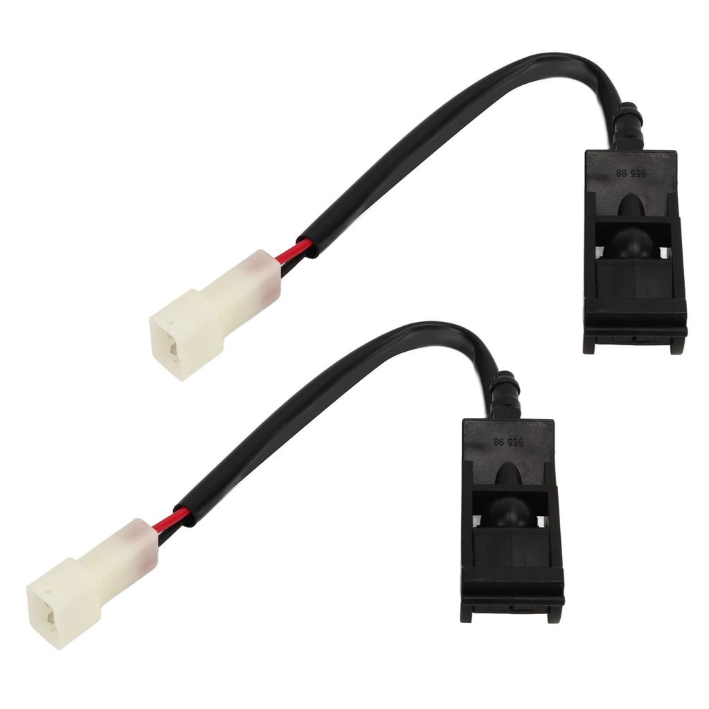 1Pair Front Windshield Washer Nozzle Heated 6E0955986B Durable Anti Crack Rugged Replacement for Bora MK4 Bettle Cabrio