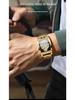 Men's Fashion Tourbillon Genuine Leather Motorcycle Watch - Waterproof & Luminous