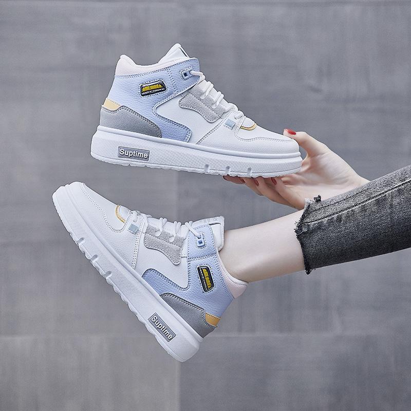 Li Yili high-top autumn and winter student sports board shoes with velvet and two cotton shoes