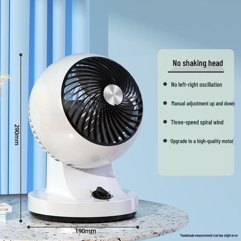 

Компактный бесшумный настольный циркулятор воздуха: Мини-вентилятор для настольной установки для дома, офиса, общежития – Мощный воздушный поток.