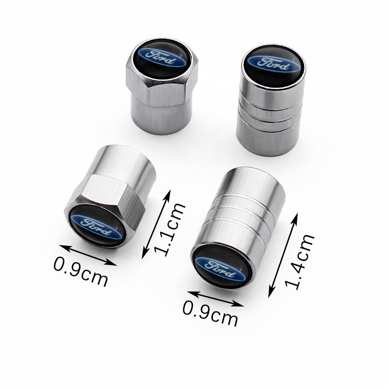 For Ford MK11Car Tire Valve Caps Tyre Airtight Cover Dust For Ford B-Max cmax smax KA st line Galaxy Explorer Expedition Mondeo Accessories
