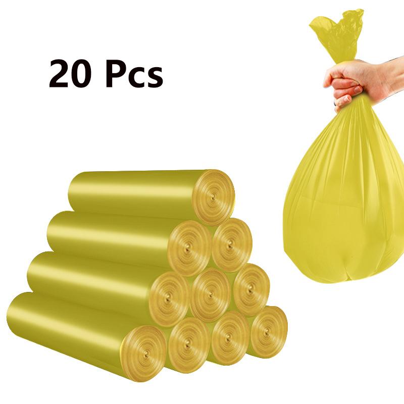 

Закрывающийся утолщенный кухонный измельчитель автоматический домашний мусорный мешок многоцелевой шнурок аксессуары Yellow(40*50)/20Pcs