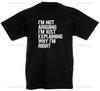 Im Not Arguing Mens TShirt Funny Birthday Christmas Stocking Filler Presents Gifts for Him Son Men Dad Casual Printed Tshirt