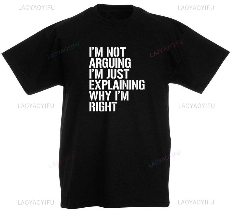 Im Not Arguing Mens TShirt Funny Birthday Christmas Stocking Filler Presents Gifts for Him Son Men Dad Casual Printed Tshirt