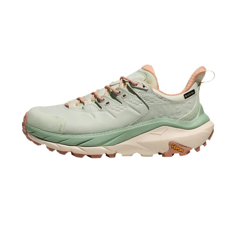HOKA One One Kaha 2 Low Gtx Sports Waterproof Balance Low Top Running Shoes Unisex Running Shoes Green Orange 1130530-GLCS