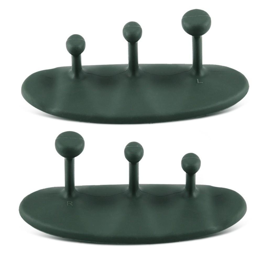 1 Pair Washable Weight Lifting Grips 3-finger Silicone Palm Grips  Strength Training