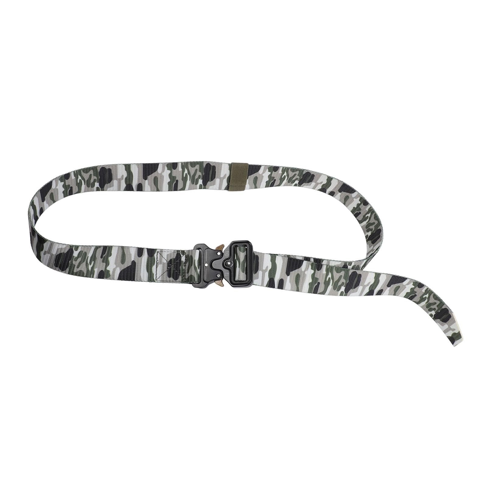 

Military Belt Adjustable Breathable Nylon Camouflage Men Belt for Outdoor Sports Travel Green зелений
