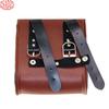 ZSADZS Motorcycle Side Bag Luxury Tool Bag Travel Touring Leather Bag Waterproof Leather (Brown)