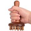 Kreisförmiger Zahn Bauchmasseur Holz Gua Sha Massagebürste zum Stressabbau und zur Entspannung