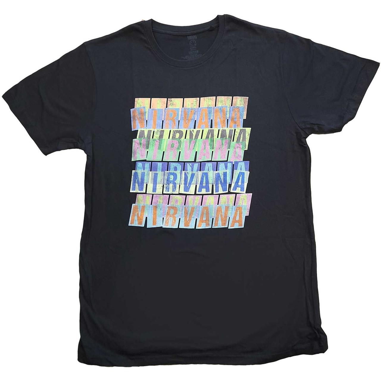 

NIRVANA logo graphics 100cotton unisex shirt 2026 Summer Oneck Unisexs Y2k Short Sleeve Retro rock commemorate Tshirt fan gift M
