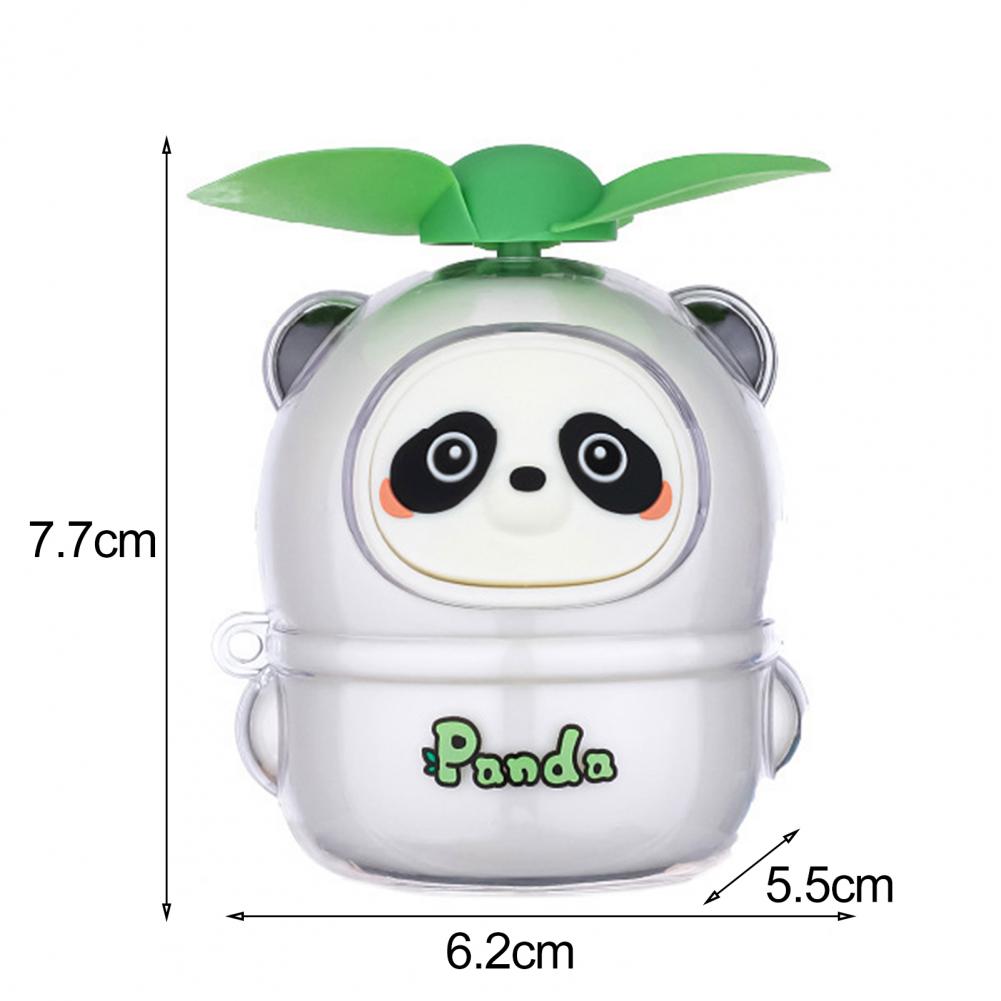 Handheld Fan Panda USB Rechargeable Portable Mini Fan Cartoon Electric Fan With Soft Blades Low-Noise Personal Pocket Fans