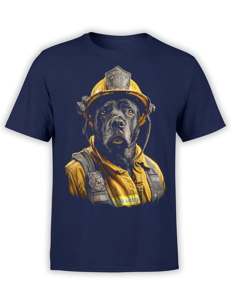 Rescue Chief Dog Firefighter Tshirt Unisex S