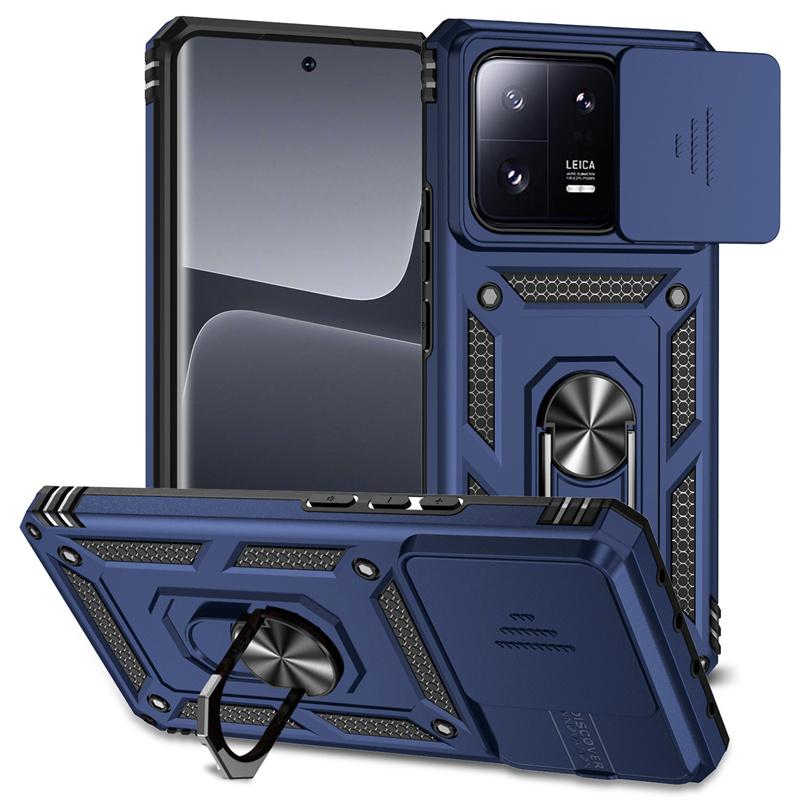 Funda For Xiaomi 13 5G Case Armor Slide Lens Protect Magnetic Ring Stand Case For Xiomi Mi 13 Pro Xiaomi13 13Pro Mi13 Back Cover