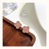 Senso Sênior de Trevo de Quatro Folhas Colorido com Brincos de Diamante Temperamento de Moda Requintada Flores Brincos Femininos