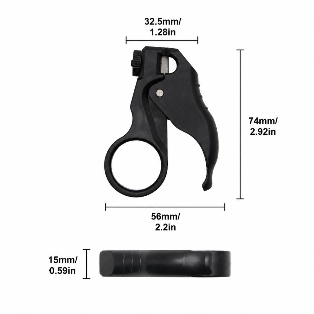 Ring Finger Grip Mini Wire Stripper One-Handed Cable Stripper for Cat5e-Cat8 Network Cable