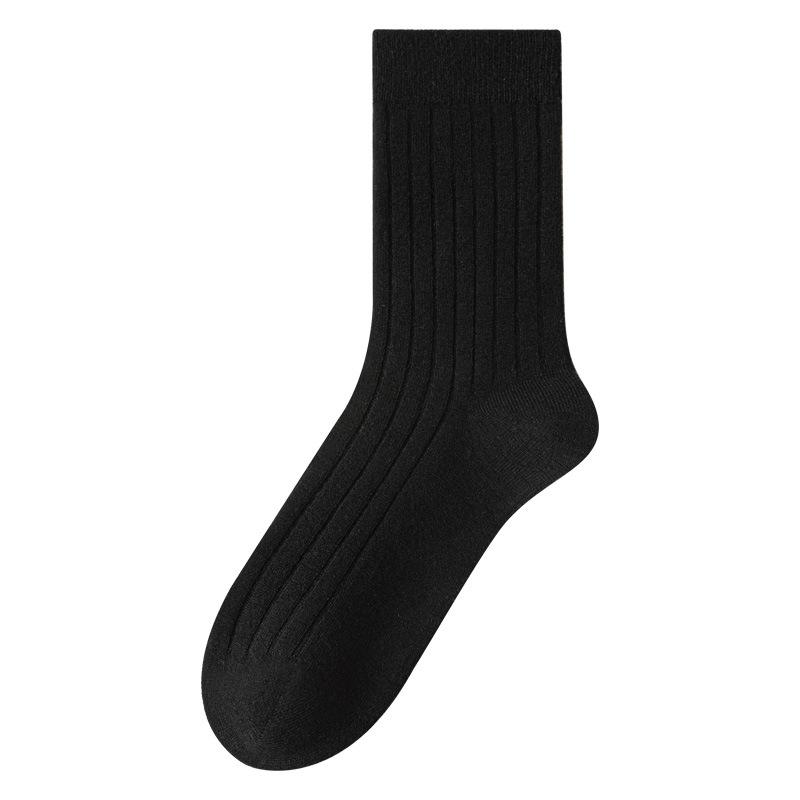 Winter Women's Thick Double-needle Wool Socks for Warmth, Super Thick Loose Mid-calf Socks, Cashmere Socks, Long Stockings