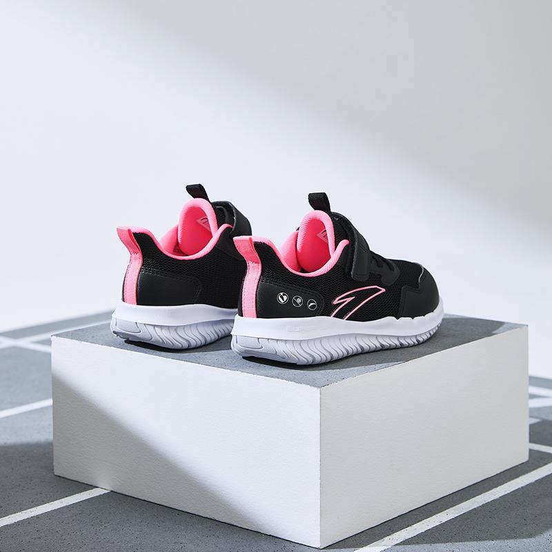 Anta Kids Vitality Comfortable Casual Lightweight Shock Absorption Low Top Running Shoes Kids Sneakers Black White A22439951-7