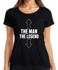 The Man The Legend Arrows Funny Gift Birthday Husband Dad Womens T-Shirt