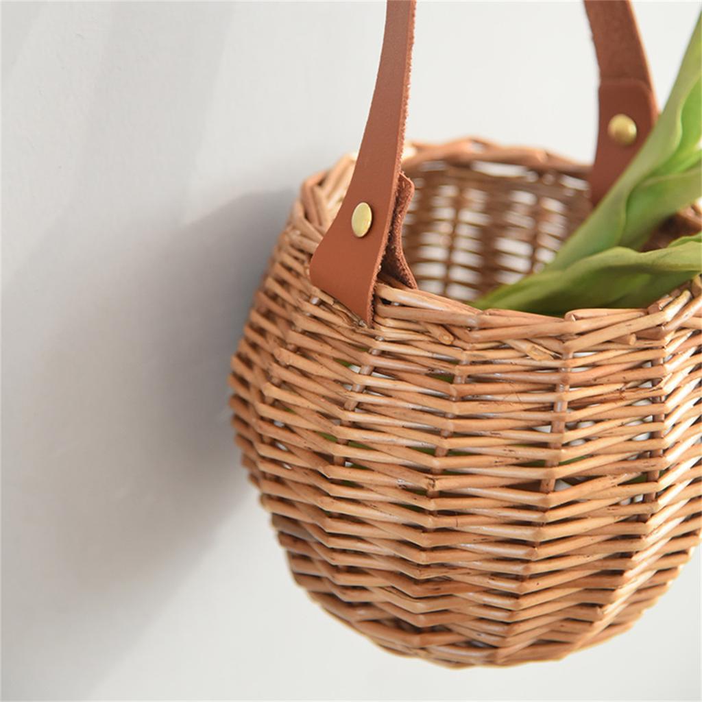 Eco Friendly Natural Wicker Basket Lightweight And Breathable Perfect For Picnic Outings And Home Storage Of Produce