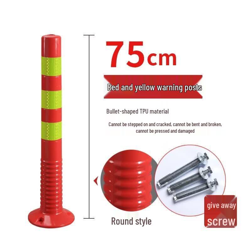 Flexible PU Plastic Traffic Warning Bollard