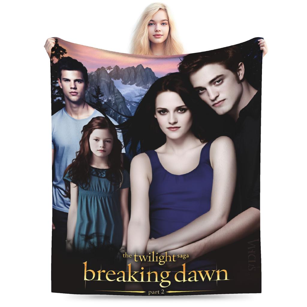 Decor Edward Plush Blanket Boy Girl The Twilight Saga Flannel Throw Blanket For Couch Bed Warm Design Quality Bedspread Gift
