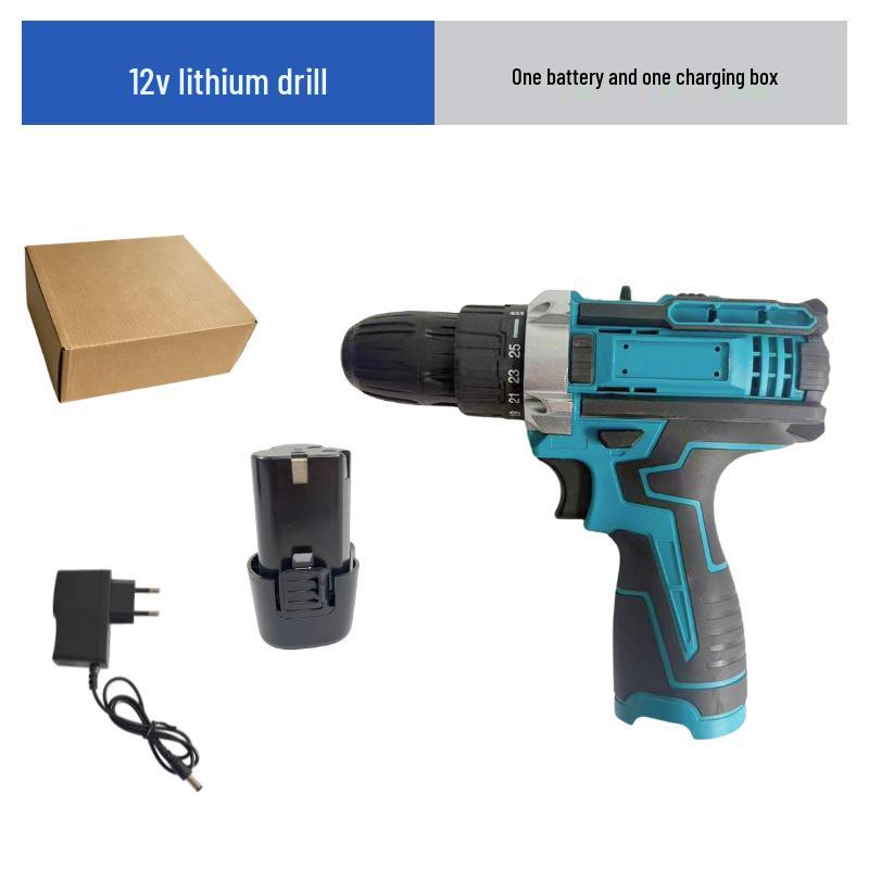 Cordless Multifunctional Electric Screwdriver & Rechargeable Drill Set with Lithium Battery