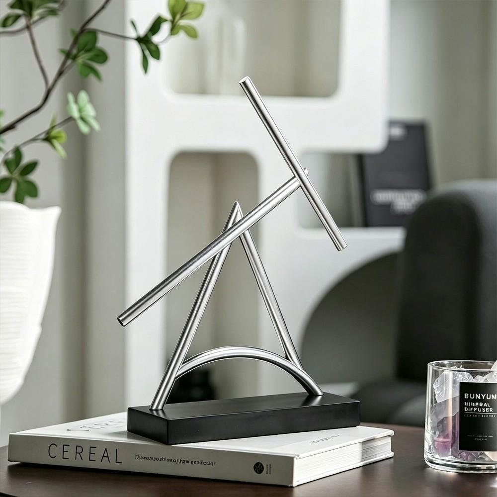 Rotierende Struktur Chaos Pendel Metall Balance Skulptur Perpetual Motion Ornament Büro Dekoration