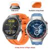 Strap Compatible with HUAWEI WATCH GT5 Pro 46mm/Huawei Watch GT5 Pro 46MM No Gaps Soft Silicone Adjustable Sport Straps