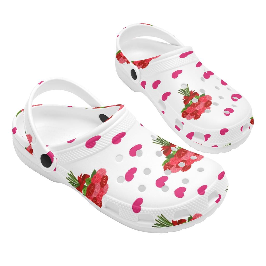 Allover Printed EVA Clogs Sandals Adult Unisex Easy Wear Breathable Slip On Casual Slippers Soft Sole Summer Shoes Daily Wear