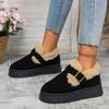 Nuovi Stivaletti Invernali da Donna Foderati in Pile da Esterno con Suola Spessa Stile Birkenstock Imbottiti in Cotone Stivali da Neve