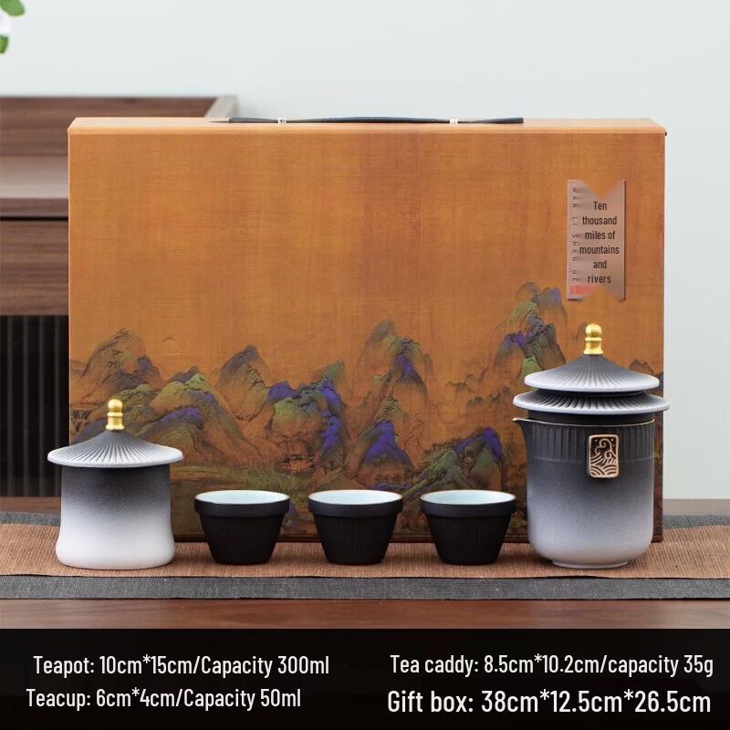 Tao Zhide Portable Stainless Steel Tea Set